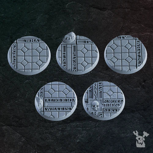Religious Temple 40mm Bases Set x5 #1