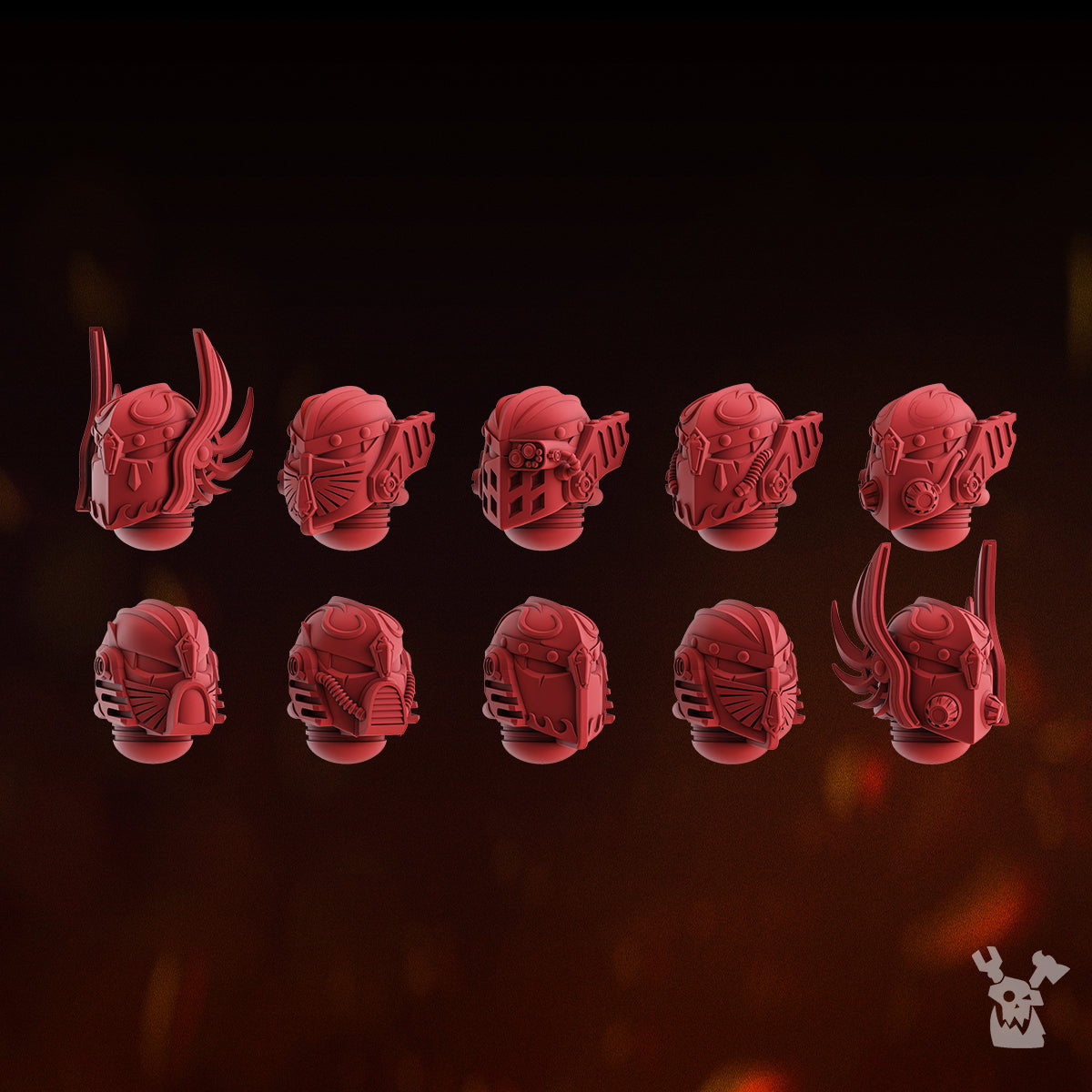 CELESTIAL BLADES HEADS SET x10