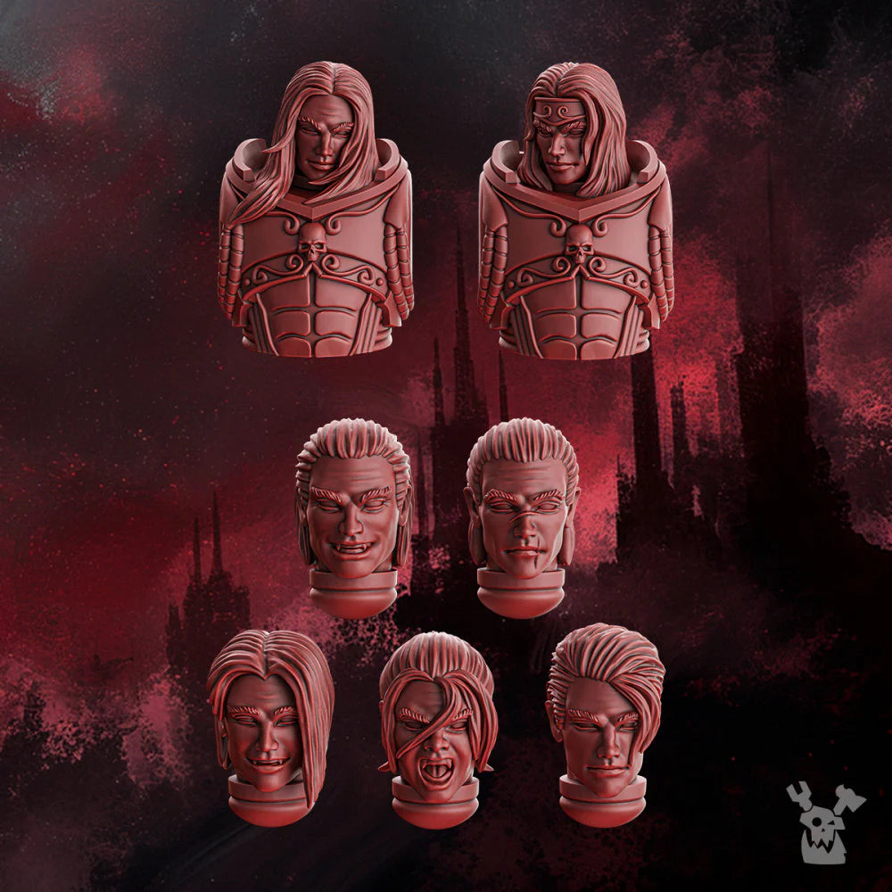 Crimson Wings Handsome Heads Set x7