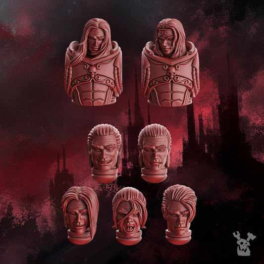 Crimson Wings Handsome Heads Set x7