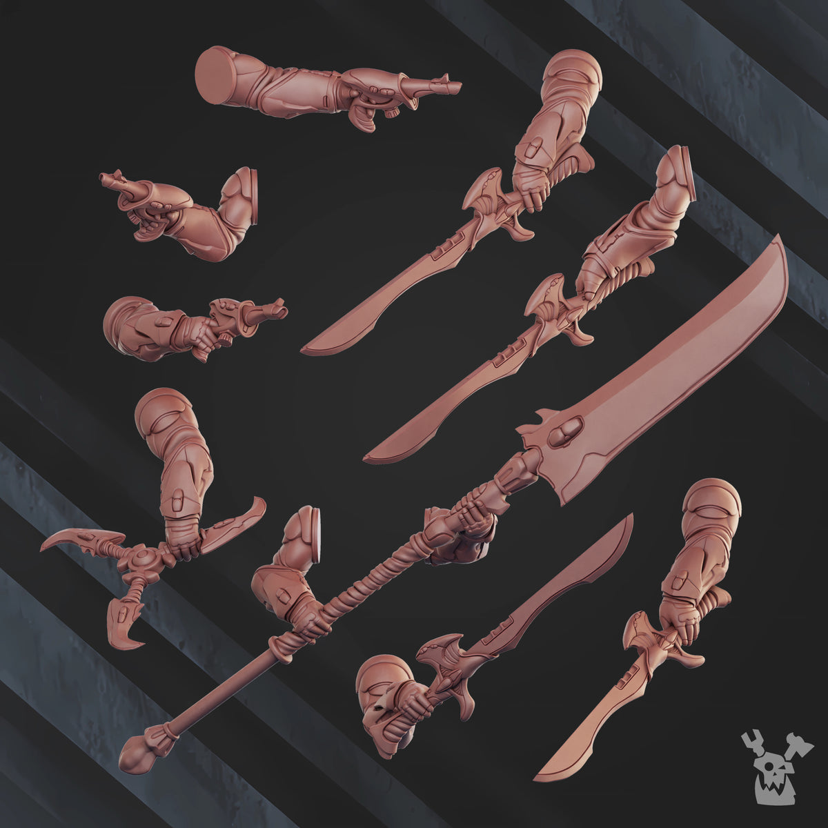 Alternate view of COMET SCREAMERS SQUAD (BUILD-KIT) by DakkaDakka Store - Full Miniature / Model