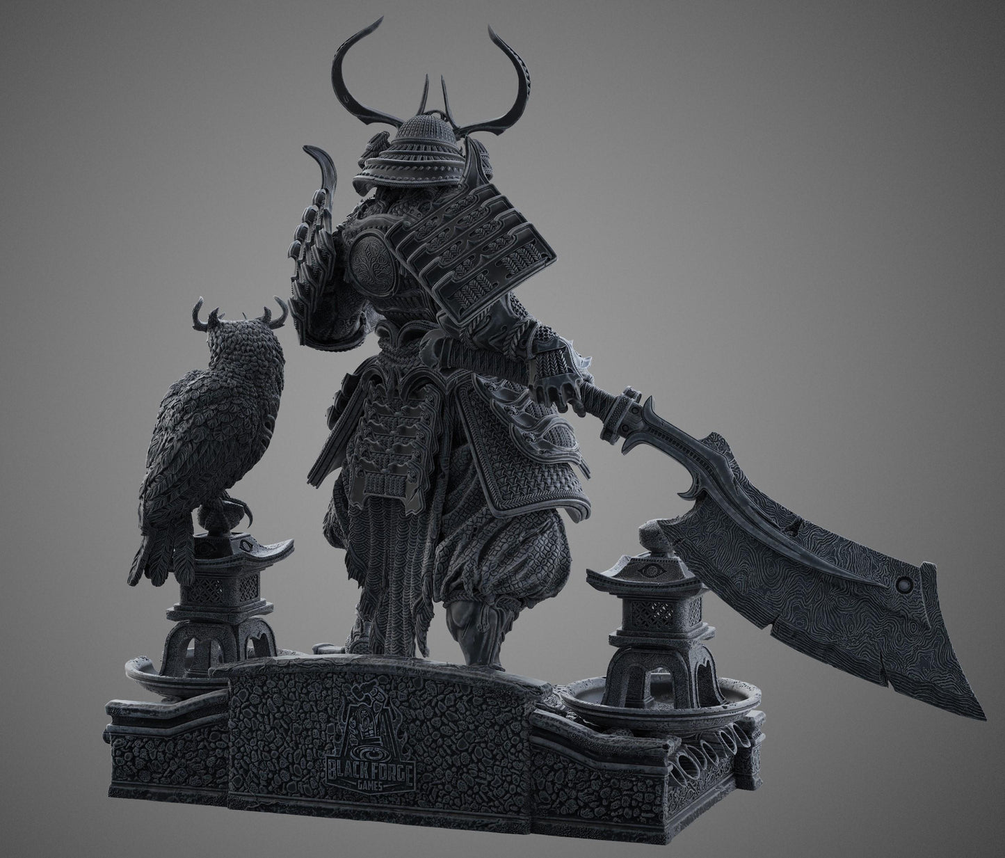 BFG - Tenjin - Garden Base - 1.12 Scale | Sculpt | Black forge Games