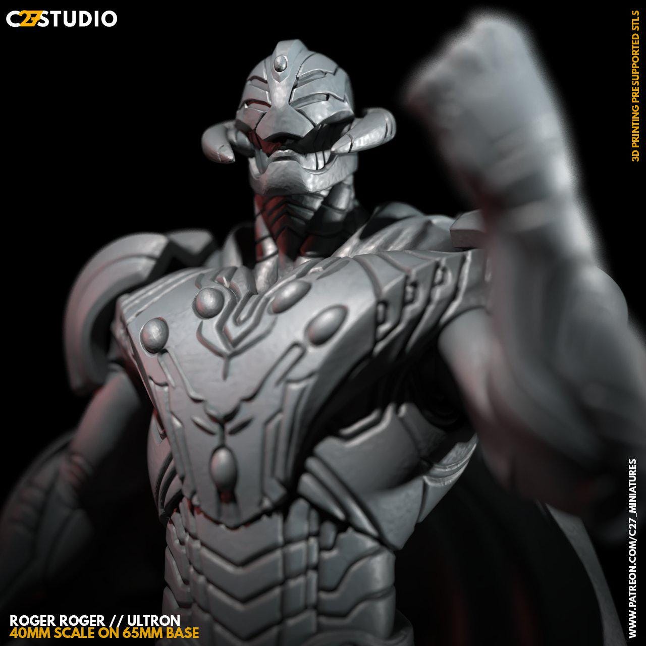 Roger Roger - Crisis Protocol Proxy - Marvel Fan Art - 3d Printed TTRPG Miniature