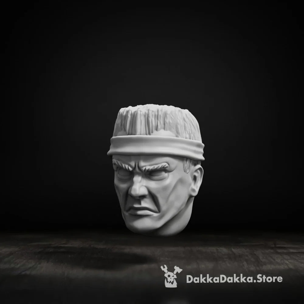 JUNGLE FIGHTERS HEAD BITS "COMMANDOS" SET X5