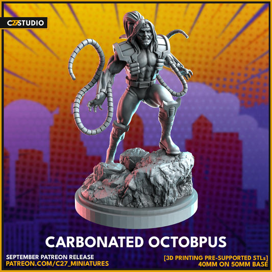 Carbonated Octopus - Crisis Protocol Proxy - Marvel Fan Art - 3d Printed TTRPG Miniature