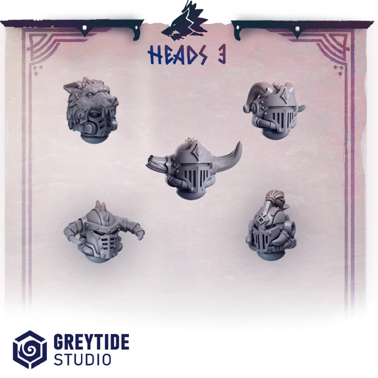 Heads 3 | Primal hounds | Greytide Studio