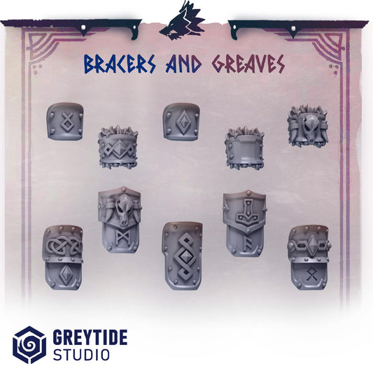 Bracers and Greaves | Primal hounds | Greytide Studio