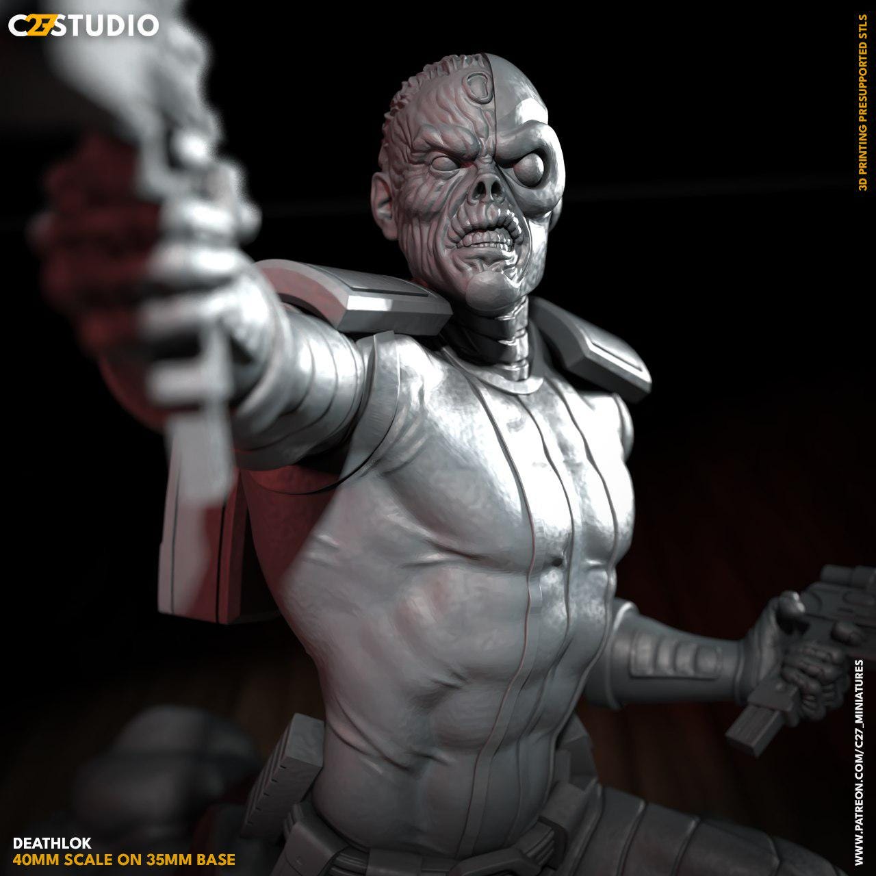 Deathlok - Crisis Protocol Proxy - Marvel Fan Art - 3d Printed TTRPG Miniature