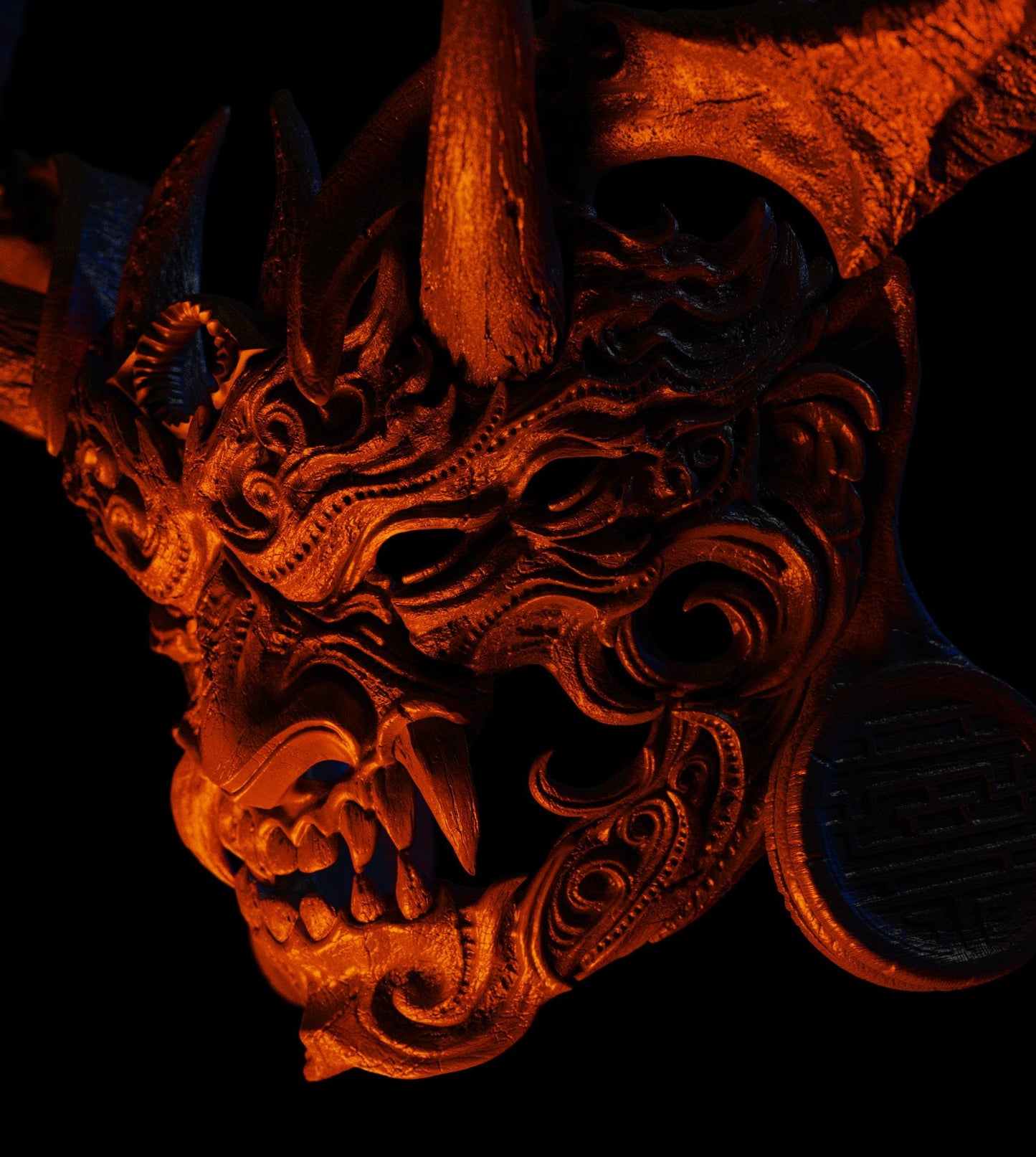 BFG - Tenjin Life-Sized Wearable Mask | Sculpt | Black forge Games
