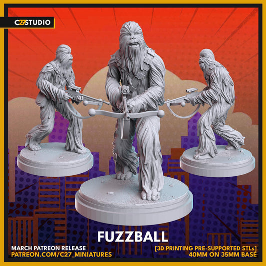 Fuzzball - Shatter Point - Star Wars Fan Art - 3d Printed TTRPG Miniature