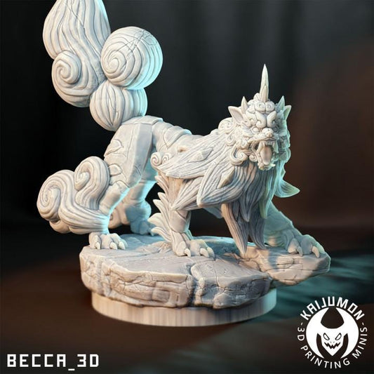 Kaijumon Rock Wolf/ Tabletop Model / Miniature Figurine | Kaijumon (arcanine)