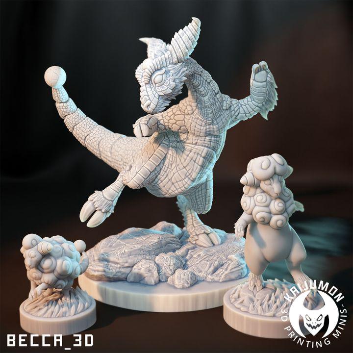 Kaijumon Electric Sheep / Tabletop Model / Miniature Figurine | Kaijumon (Ampharos)