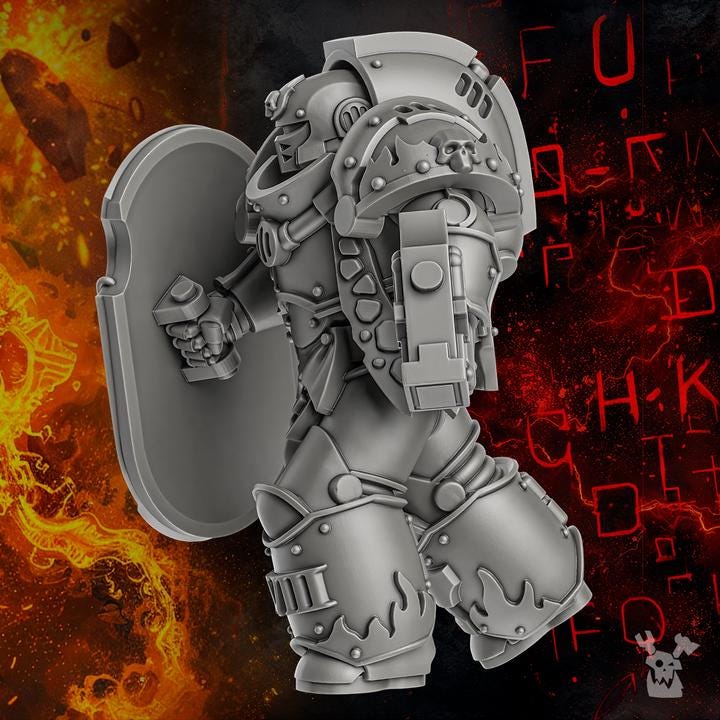 Millennium Wars Vol 2 Magma Forged Warrior/ Tabletop Model / Wargaming Miniature | DakkaDakka
