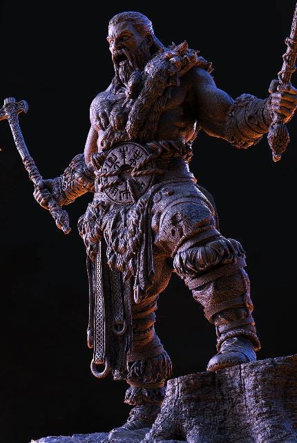 FREKI - THE BOARHEADED | Sculpt | Black forge Games