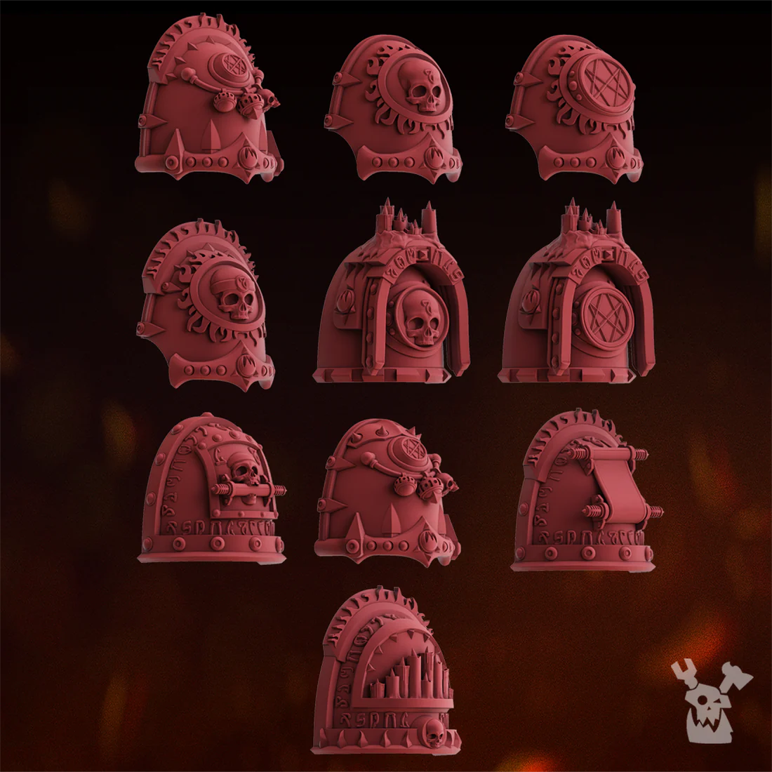Fire Preachers Shoulder Pads Set x10 #1