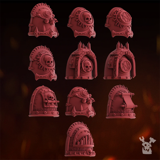 Fire Preachers Shoulder Pads Set x10 #1