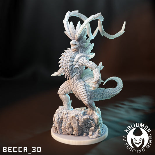 Kaijumon Past Lizard/ Tabletop Model / Miniature Figurine | Kaijumon (koraidon)