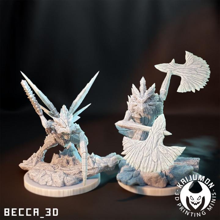 Kaijumon Knifebugs/ Tabletop Model / Miniature Figurine | Kaijumon (Scyther)