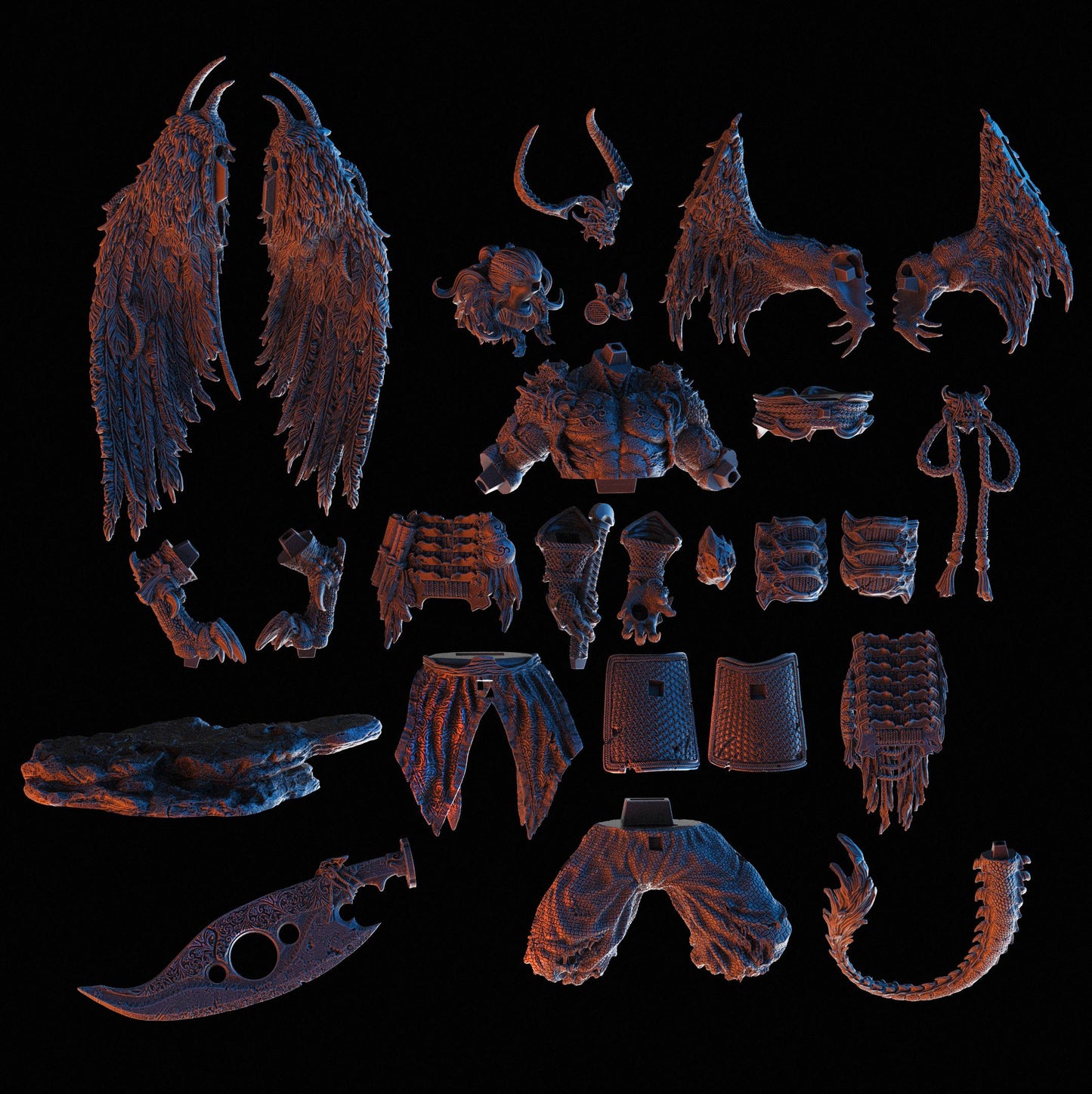 BFG - Corrupted Tenjin - 1.12 Scale | Sculpt | Black forge Games