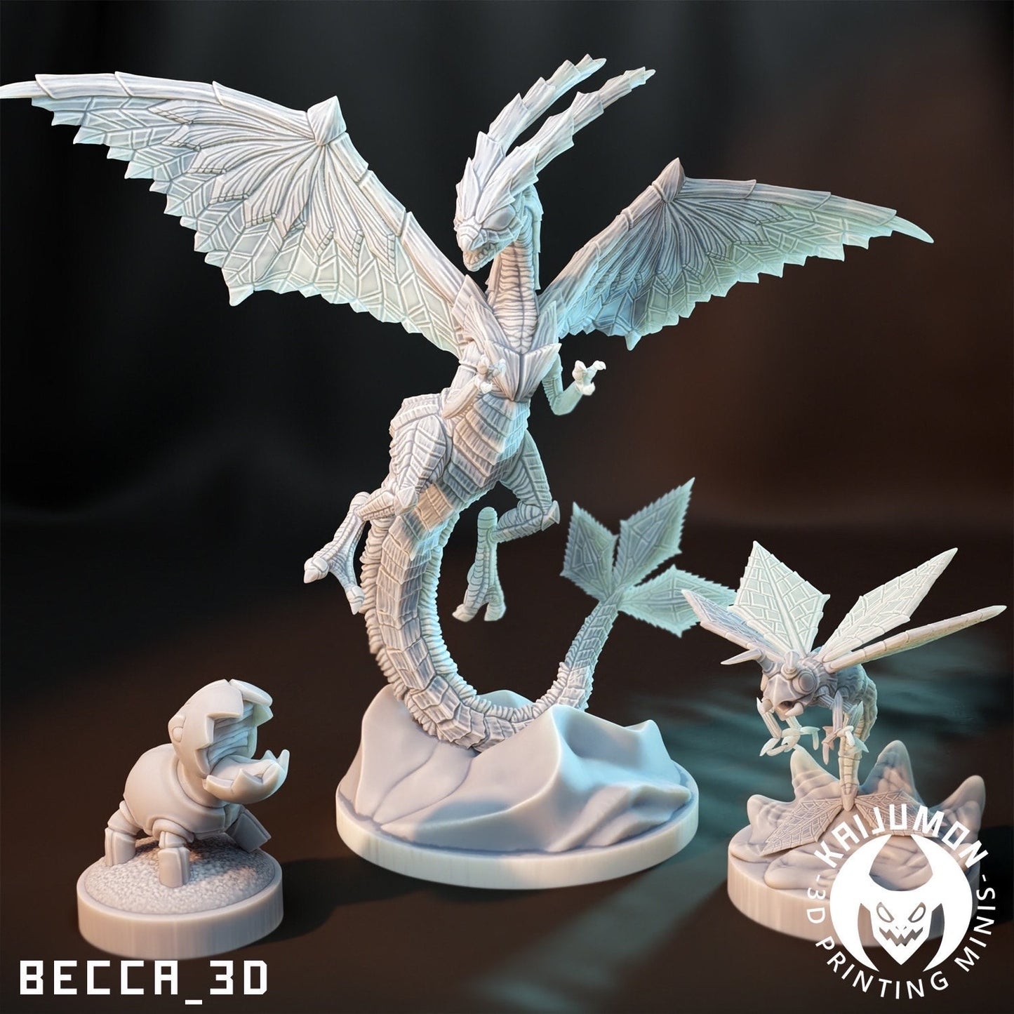 Kaijumon Sand Dragon/ Tabletop Model / Miniature Figurine | Kaijumon