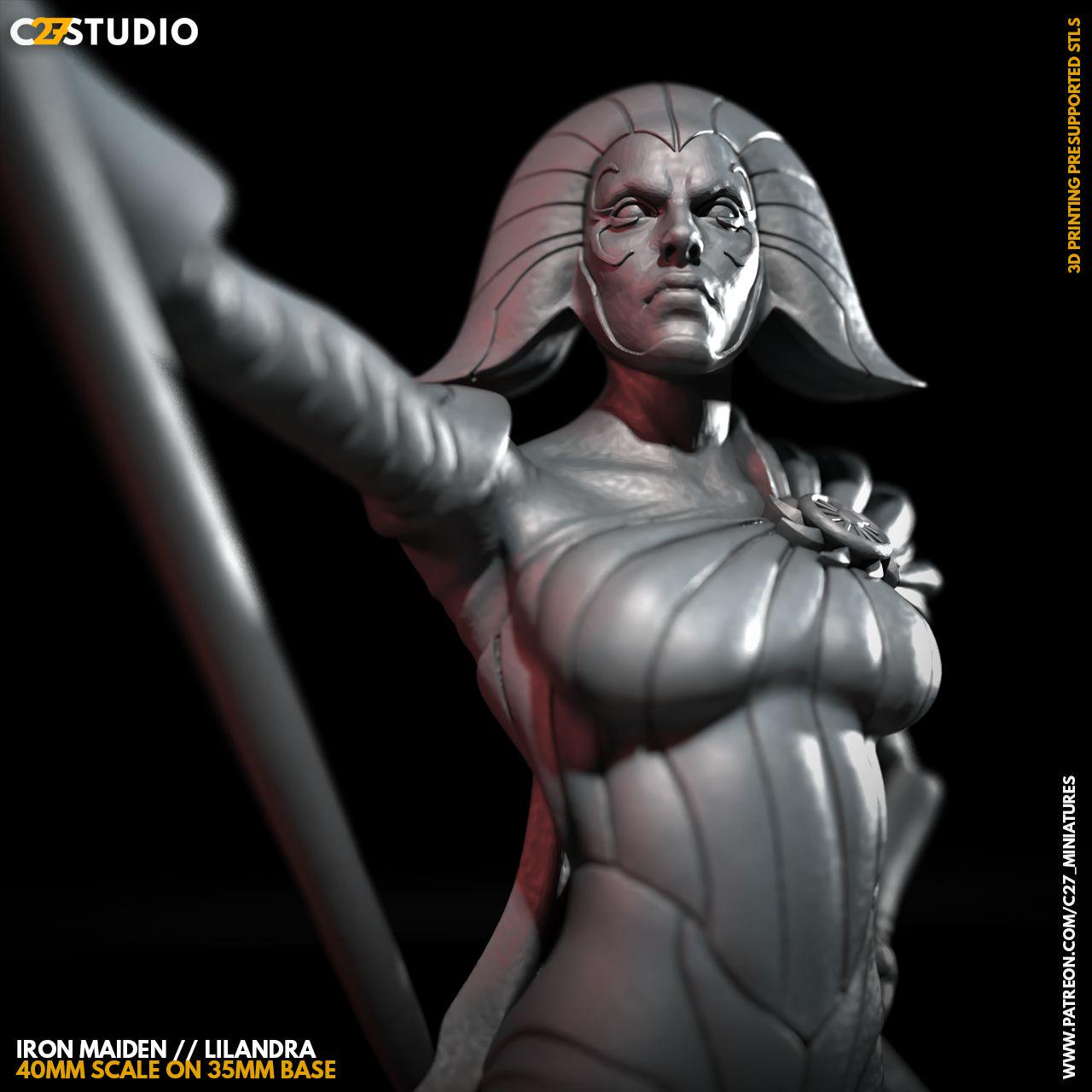 Iron Maiden - Crisis Protocol Proxy - Marvel Fan Art - 3d Printed TTRPG Miniature