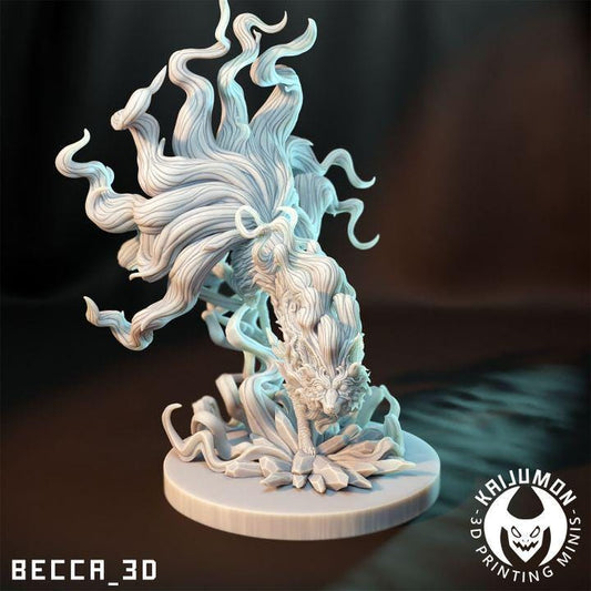 Kaijumon Ice Fox/ Tabletop Model / Miniature Figurine | Kaijumon (ninetails)