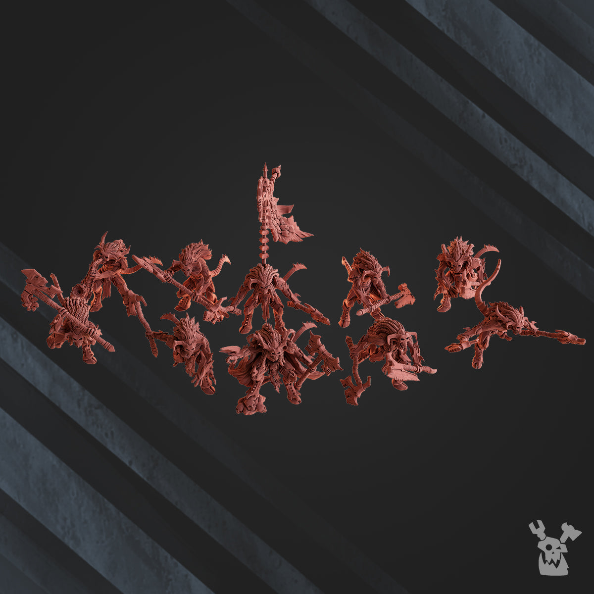 Alternate view of FLESH DAEMON SQUAD X10 by DakkaDakka Store - Full Miniature / Model