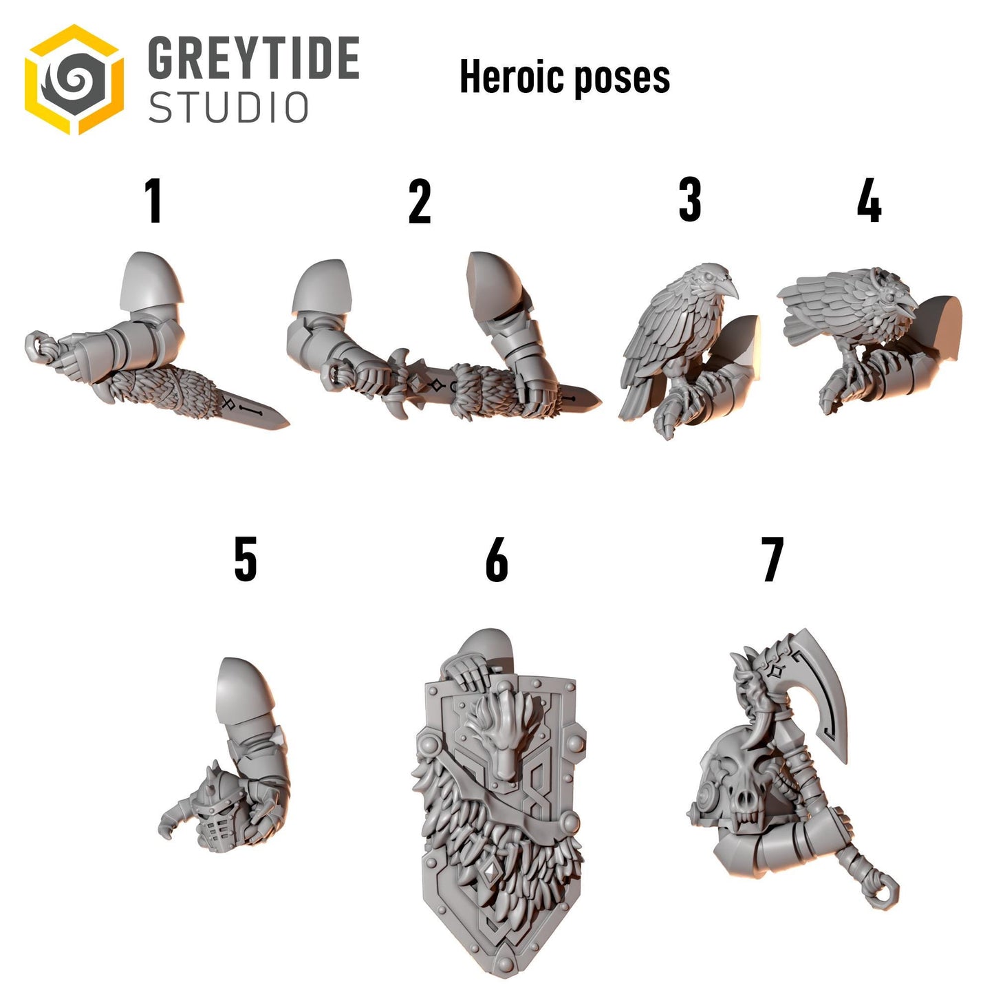 Heroic Poses  | Primal Hound Expansion | Greytide Studio