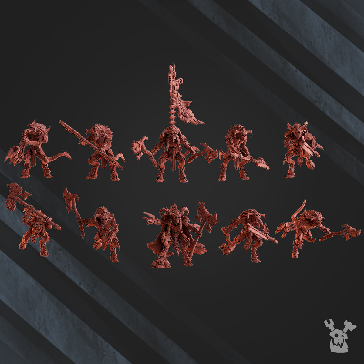 Alternate view of FLESH DAEMON SQUAD X10 by DakkaDakka Store - Full Miniature / Model