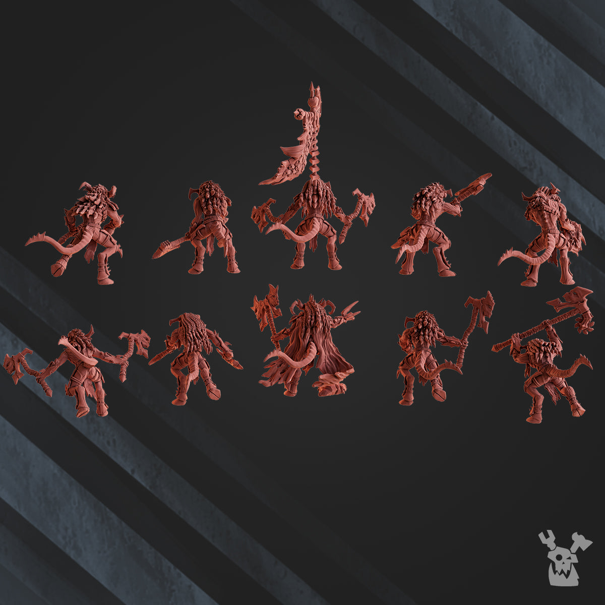 Alternate view of FLESH DAEMON SQUAD X10 by DakkaDakka Store - Full Miniature / Model