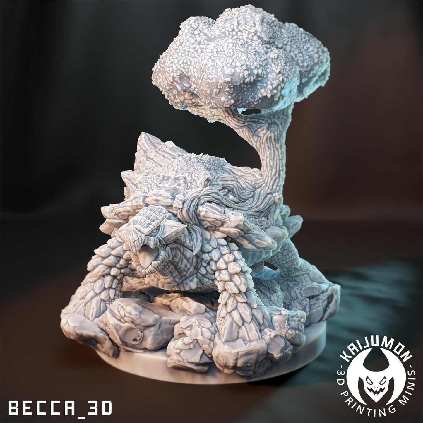 Kaijumon Tree Tortoise/ Tabletop Model / Miniature Figurine | Kaijumon (torterra)