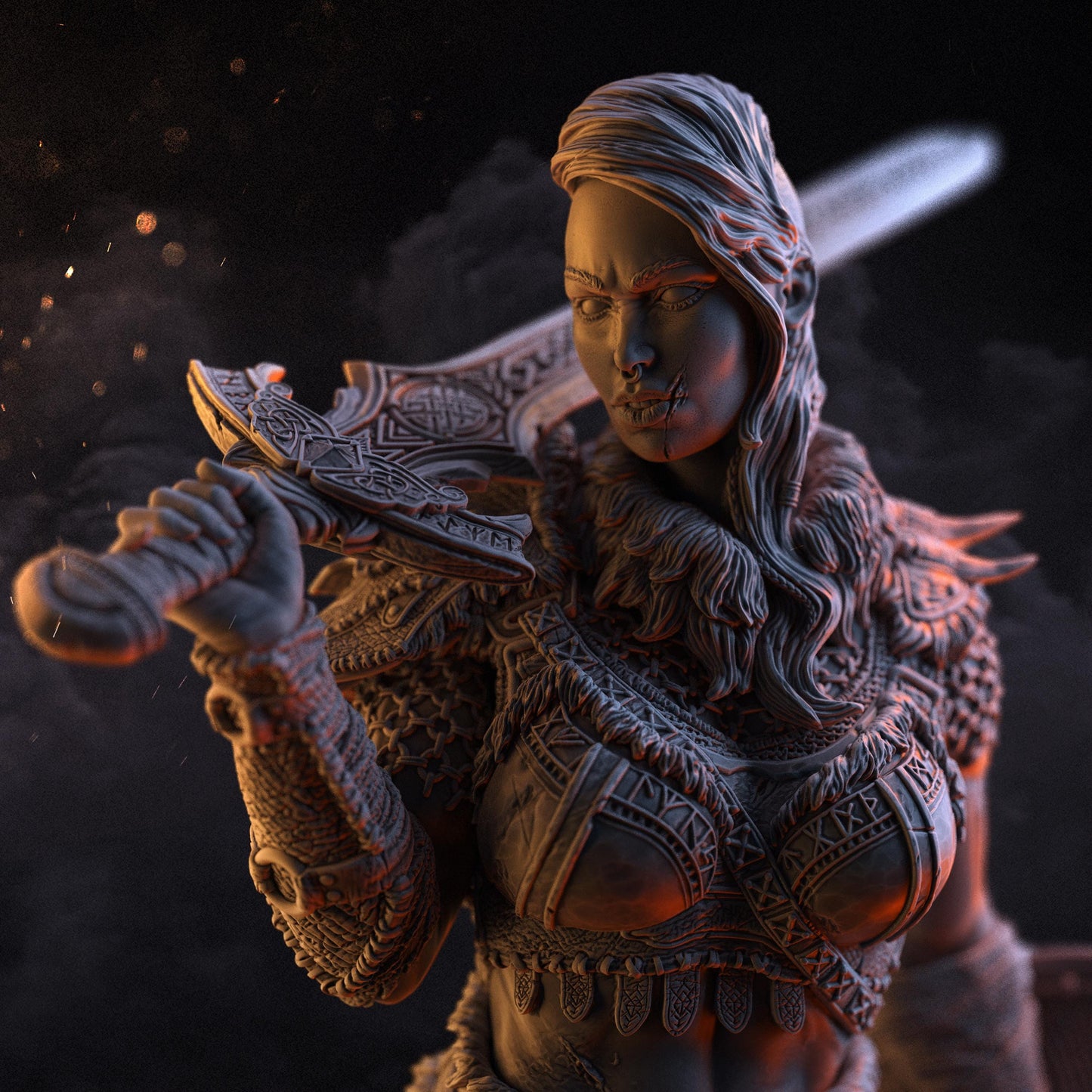 BFG - Ellika - The Undefeated - 1.12 Scale V2 | Sculpt | Black forge Games