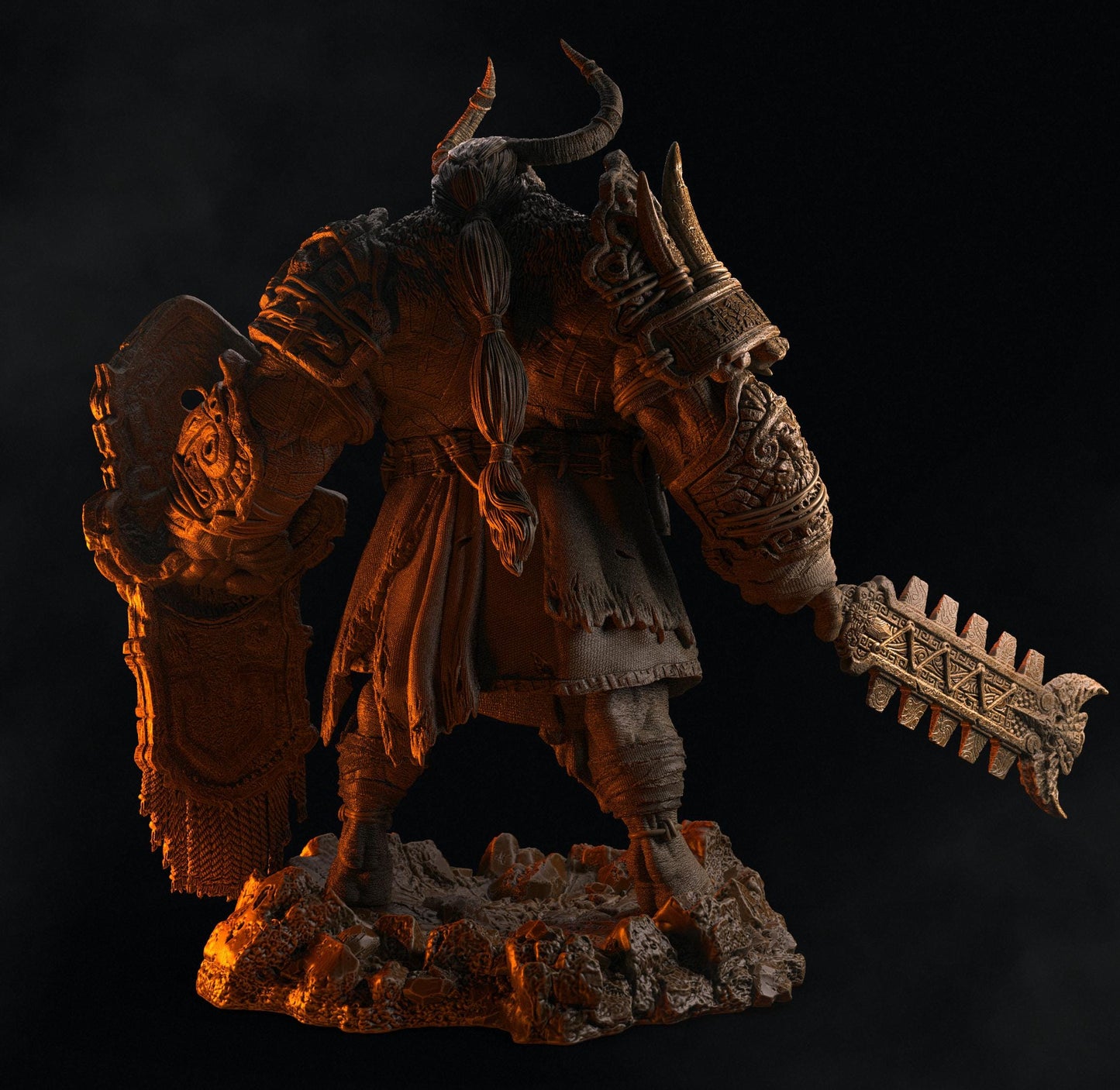 BFG - Nkosi - Addon - Mystic Shield - 1.12 Scale | Sculpt | Black forge Games