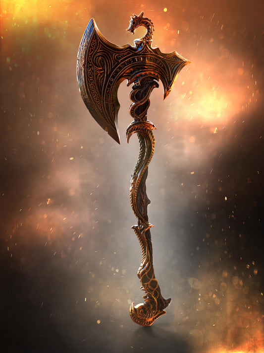 BFG - Voljaryk - Addon - Konning Axe - 1.12 Scale | Sculpt | Black forge Games