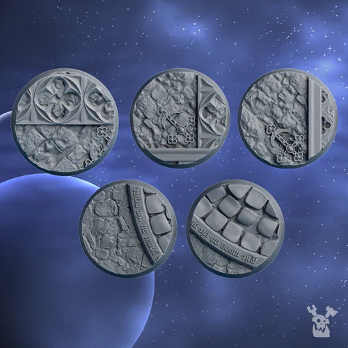 Silver Moon Bases Set 32mm #3 x5