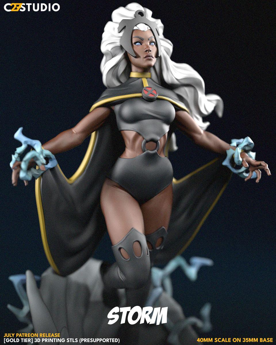 Both Hurriqueen - Crisis Protocol Proxy - Marvel Fan Art - 3d Printed TTRPG Miniature