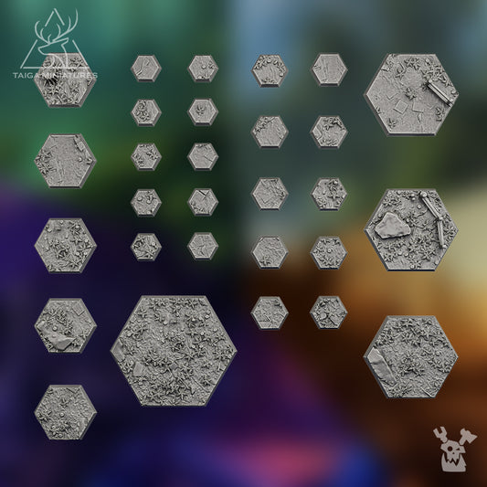 FANTASY FOREST HEX BASES SET X116