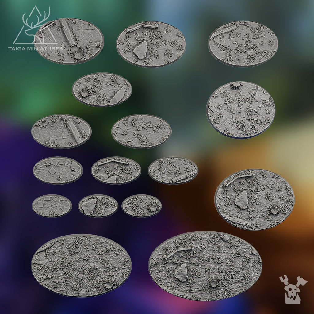 FANTASY FOREST OVAL BASES X64 by DakkaDakka Store - Full Miniature / Model