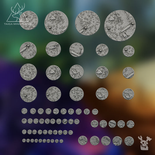 FANTASY FOREST ROUND BASES SET X276