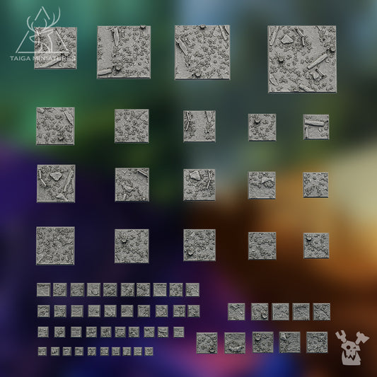 FANTASY FOREST SQUARE BASES SET X276