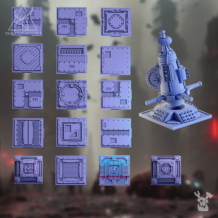 ROCK HEAD TILE SET by DakkaDakka Store - Upgrade / Conversion Part