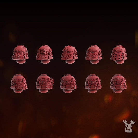 FIRE PREACHERS HEADS SET x10