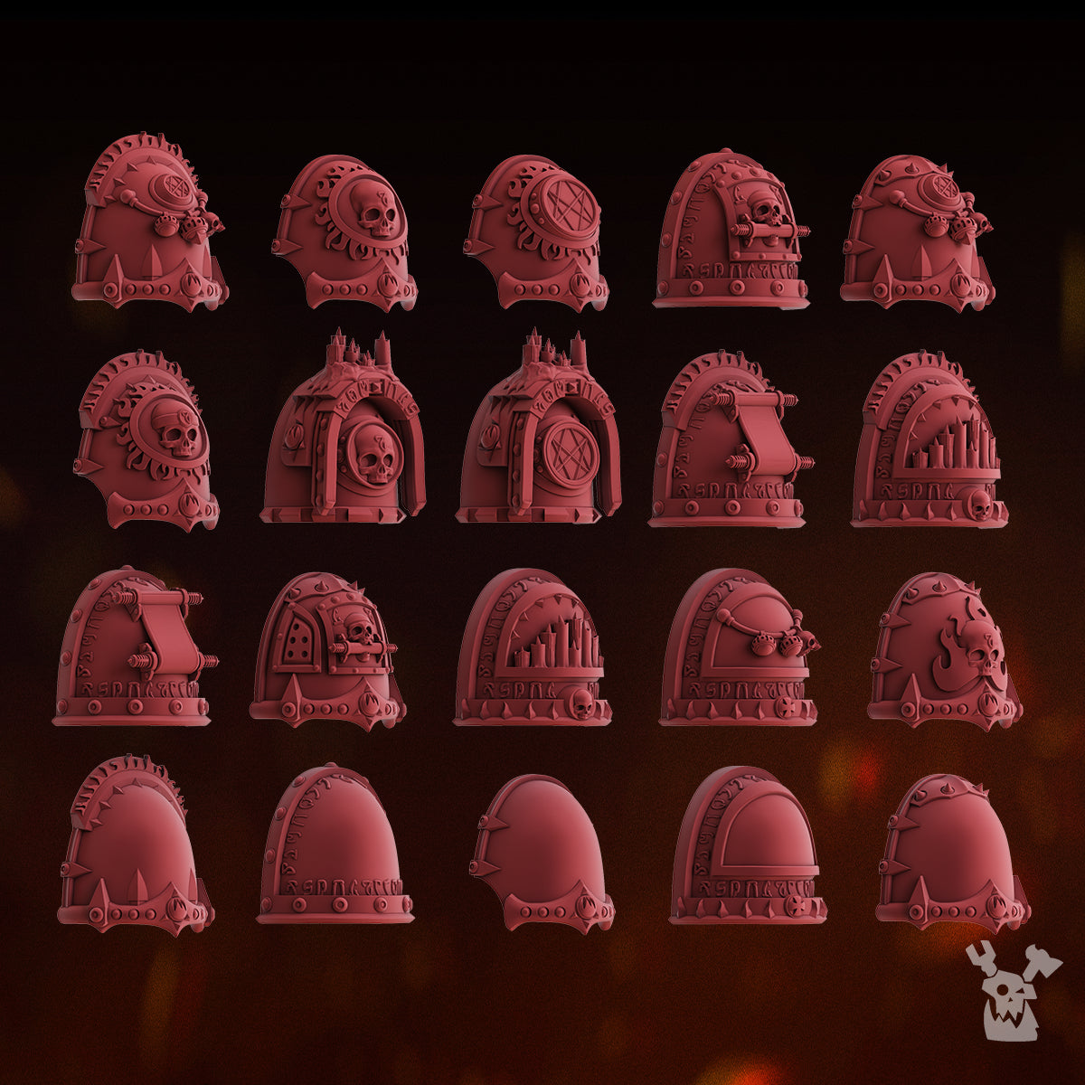 FIRE PREACHERS SHOULDER PADS SET x20