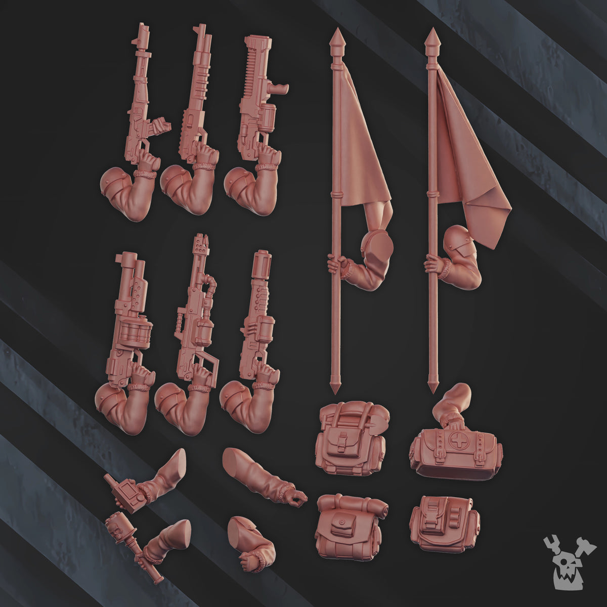 Alternate view of FROSTBORN COMMAND SQUAD by DakkaDakka Store - Full Miniature / Model