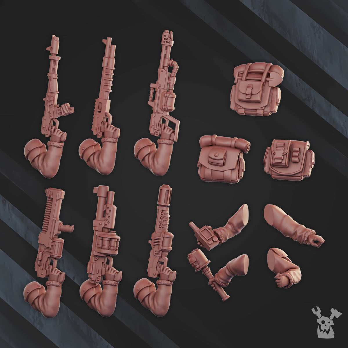 Alternate view of FROSTBORN INFANTRY SQUAD by DakkaDakka Store - Full Miniature / Model