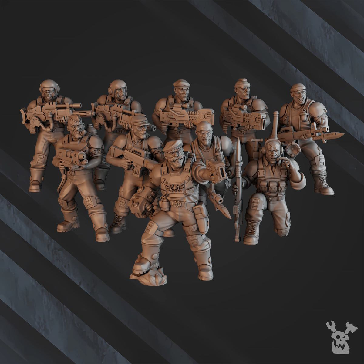 GREEN HELL DIVISION COMMANDO SQUAD by DakkaDakka Store - Full Miniature / Model