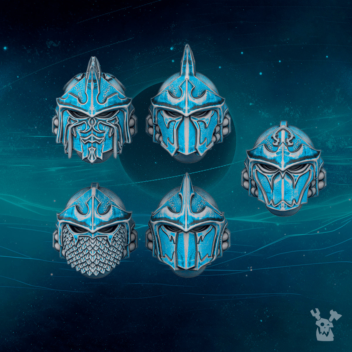SCYLLA LEGION HEADS SET by DakkaDakka Store - Head / Helmet