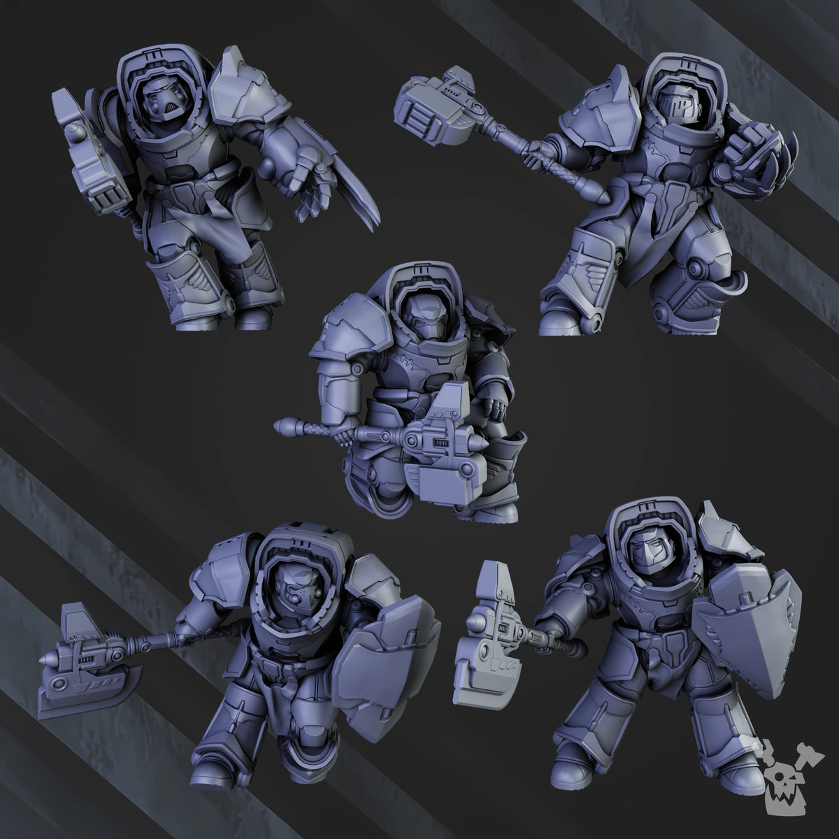 HEAVY KNIGHTS OF THE GOLDEN PAVISE by DakkaDakka Store - Full Miniature / Model