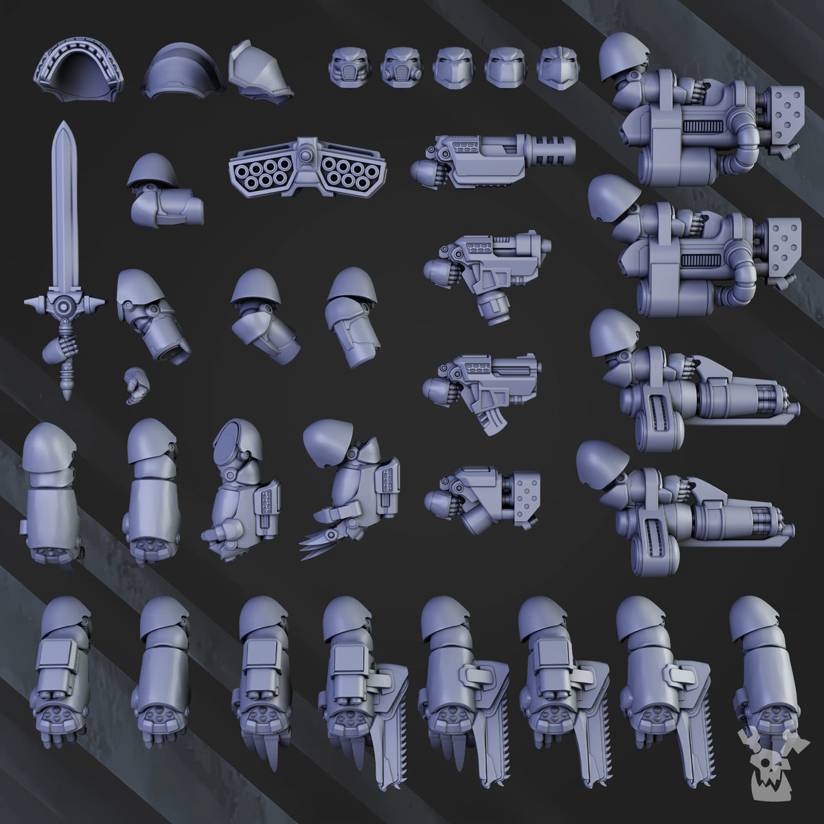 Alternate view of HEAVY KNIGHTS OF THE GREAT CITADEL by DakkaDakka Store - Full Miniature / Model