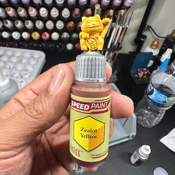 Lucky cat Swatch Caps paint bottle toppers